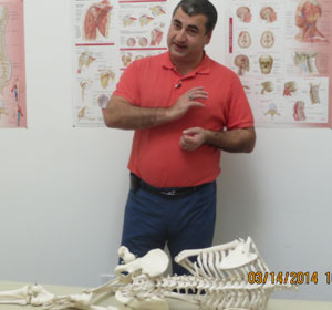 Dr Pourgol teaching manual osteopathic techniques - March 2014
