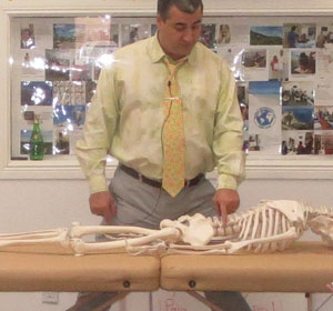 Dr Pourgol teaching manual osteopathy - 2014